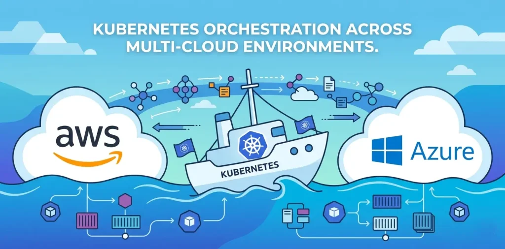 Kubernetes orchestration across multi-cloud environments