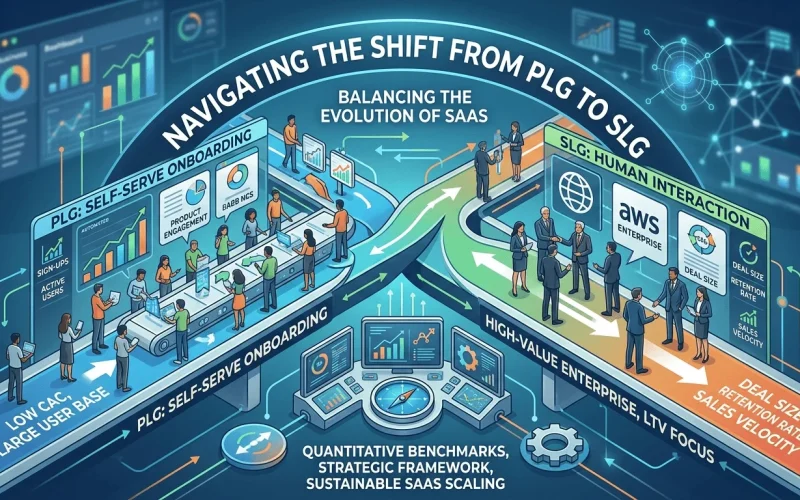 infographic for PLG vs. SLG: Balancing Product-Led Growth with Enterprise Sales Motion