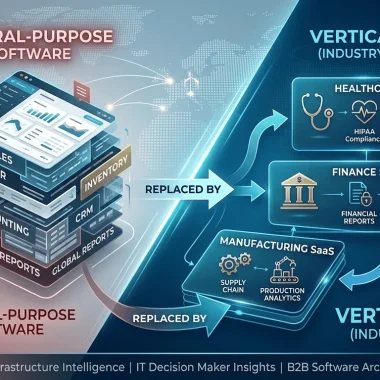 Infographics for The Verticalization of SaaS Why Industry-Specific Platforms Are Replacing General-Purpose Software