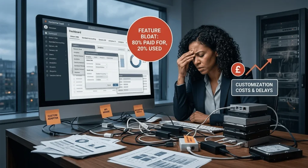 infographics of Why are Horizontal SaaS Platforms Losing Relevance